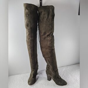 Chase & Chloe | Addison | Green Over The Knee Boots | Women's Size 5.5